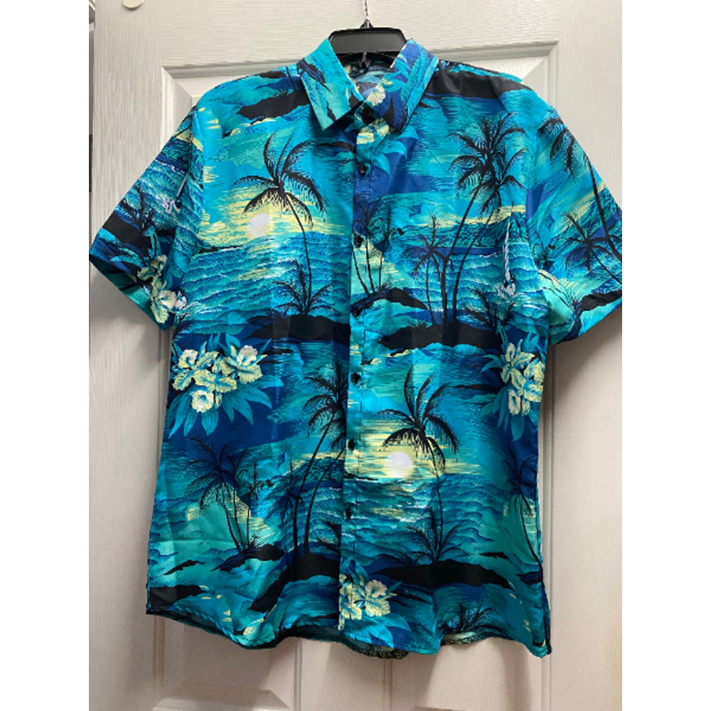Men's Unbranded Shirt, Size L, Blue (JM2)
